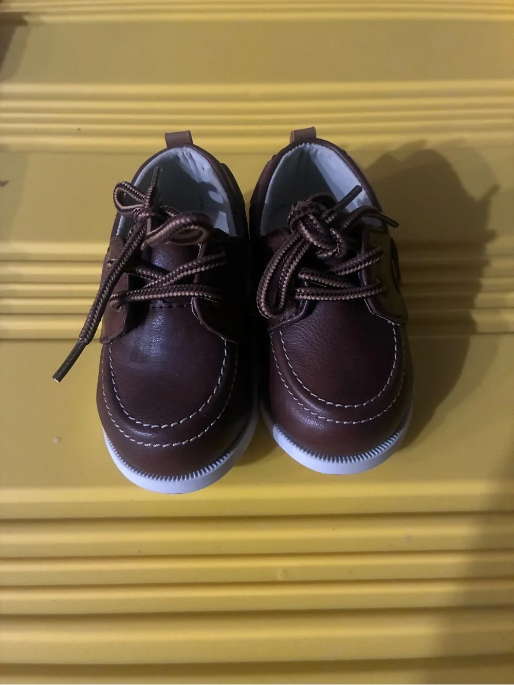 Two pairs Koala kids Classic Brown Kids Dress Shoes with Lace-Up Closure